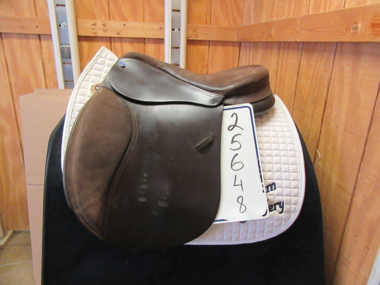 Treeless All Purpose English Saddle, Brown Leather, 17.5 Seat